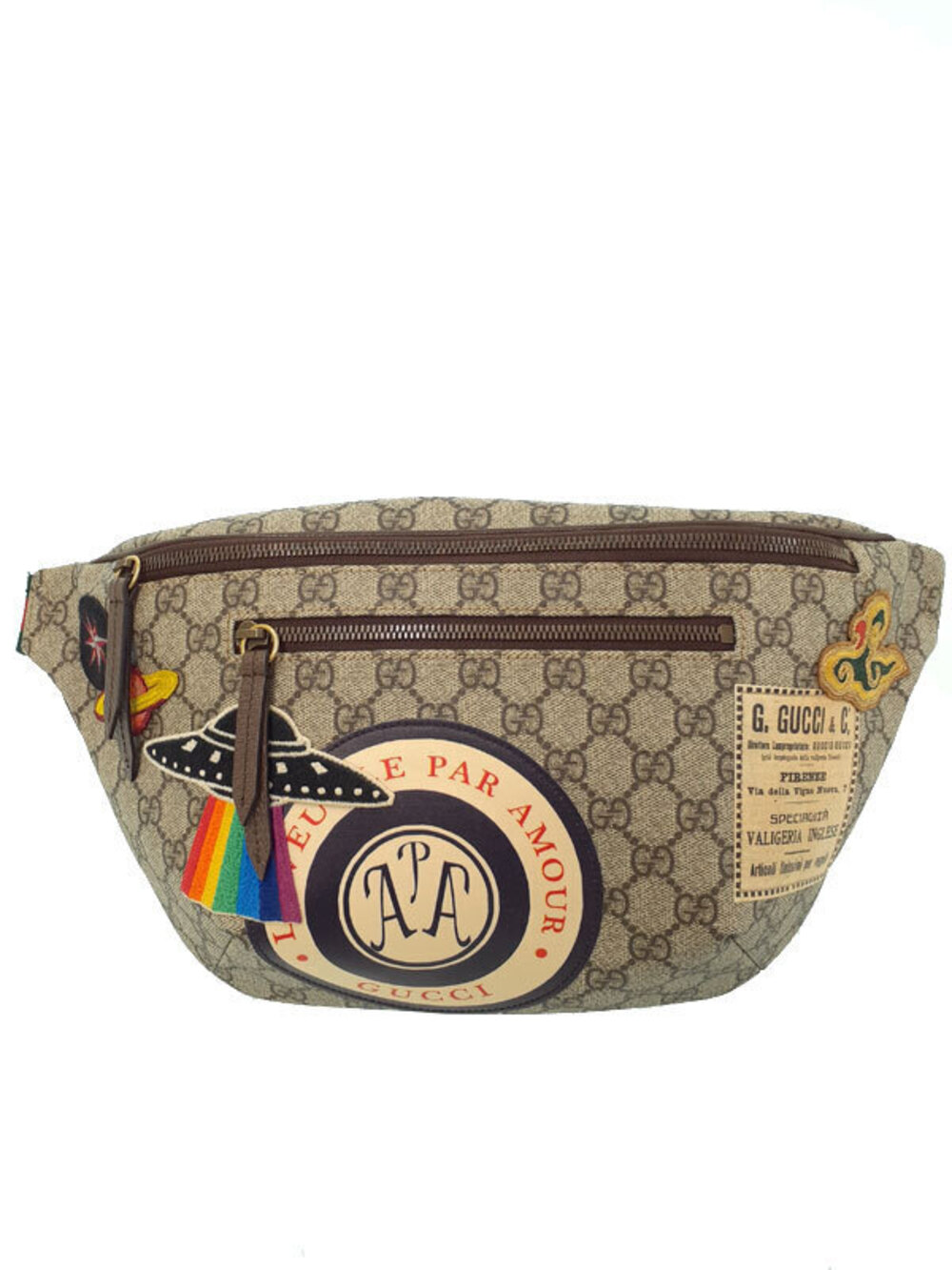Gucci Courier GG Supreme Belt Bag Body